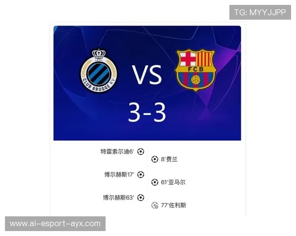 巴萨防线连连失误，布鲁日爆冷打成平局，巴萨布教授